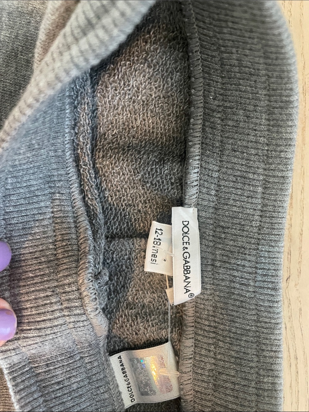 Dolce & Gabbana Kids Light Gray Ribbed Leggings